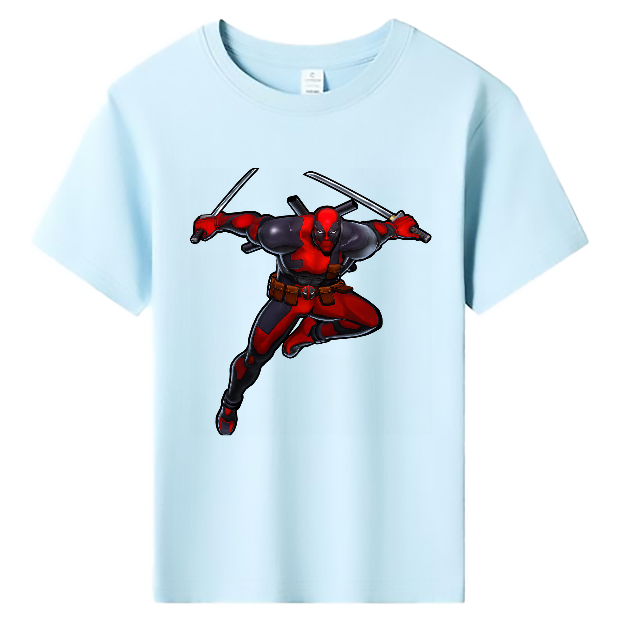（画像用） Deadpool デッドプール 綿100％キッズTシャツ（フロントプリント）